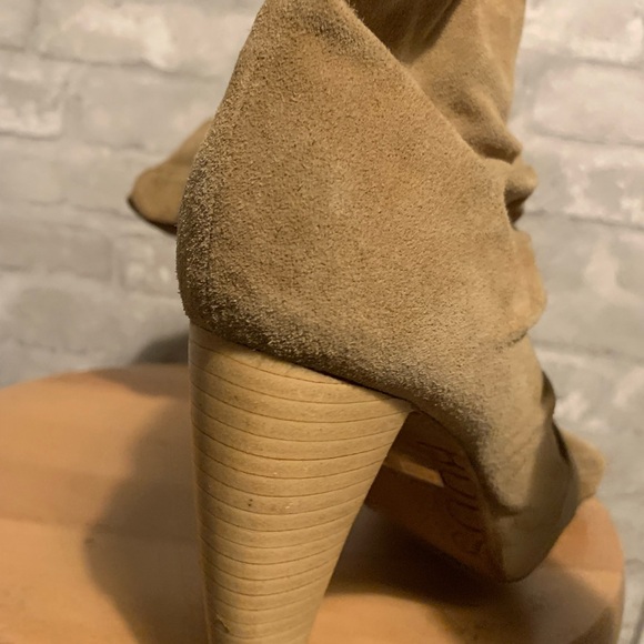 Rudsak boots Suede open toe beige size 6.5 US - Picture 5 of 8